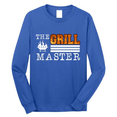 The Grill Master Bbq Barbecue Grillfather Grilling Sausage Gift Long Sleeve Shirt