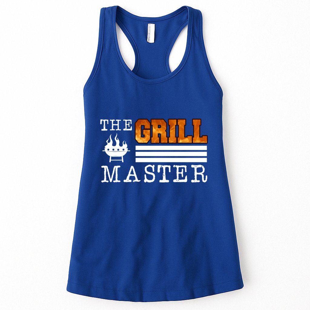 The Grill Master Bbq Barbecue Grillfather Grilling Sausage Gift Womens Tank Top