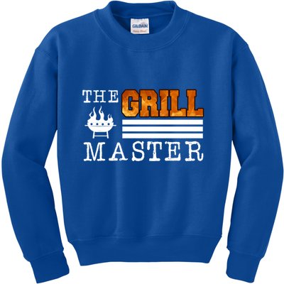 The Grill Master Bbq Barbecue Grillfather Grilling Sausage Gift Kids Sweatshirt