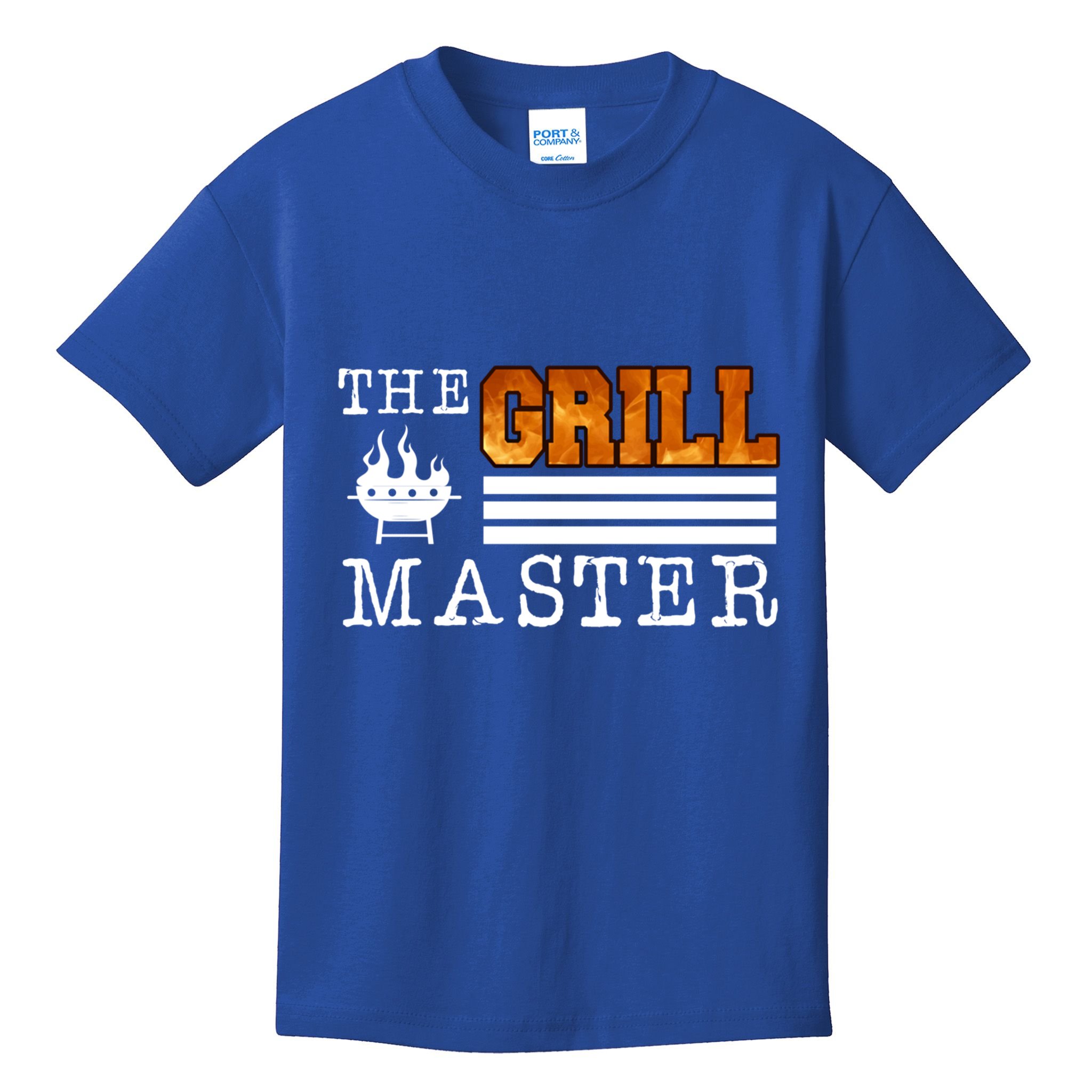 The Grill Master Bbq Barbecue Grillfather Grilling Sausage Gift Kids T-Shirt