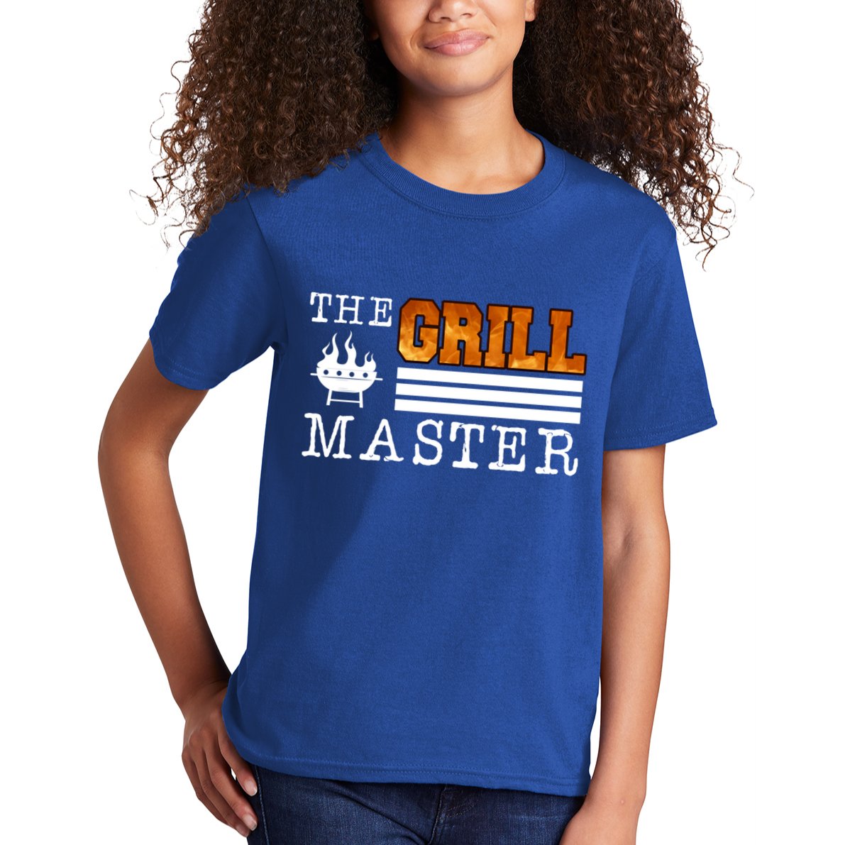 The Grill Master Bbq Barbecue Grillfather Grilling Sausage Gift Kids T-Shirt