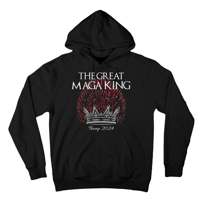 The Great MAGA King Crown USA Parody Trump 2024 Anti Biden Hoodie