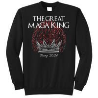 The Great MAGA King Crown USA Parody Trump 2024 Anti Biden Sweatshirt