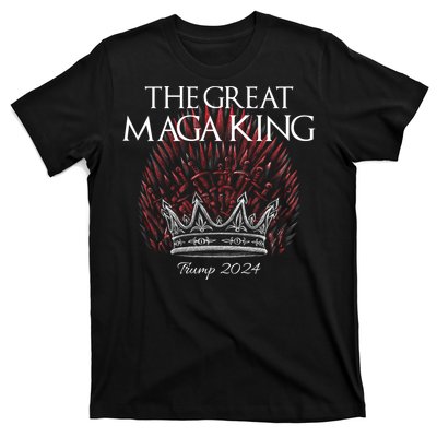 The Great MAGA King Crown USA Parody Trump 2024 Anti Biden T-Shirt