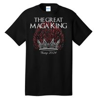 The Great MAGA King Crown USA Parody Trump 2024 Anti Biden Tall T-Shirt