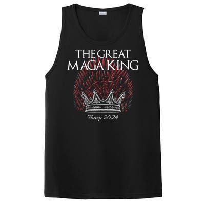 The Great MAGA King Crown USA Parody Trump 2024 Anti Biden PosiCharge Competitor Tank