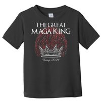 The Great MAGA King Crown USA Parody Trump 2024 Anti Biden Toddler T-Shirt