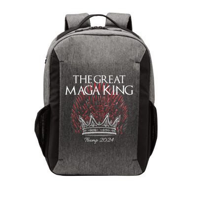 The Great MAGA King Crown USA Parody Trump 2024 Anti Biden Vector Backpack