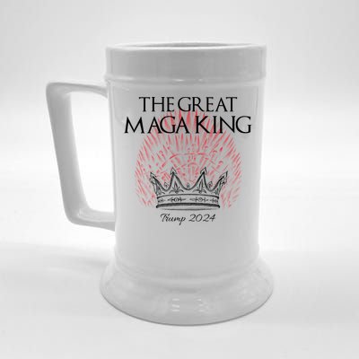 The Great MAGA King Crown USA Parody Trump 2024 Anti Biden Beer Stein