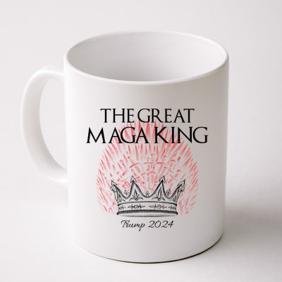 The Great MAGA King Crown USA Parody Trump 2024 Anti Biden Coffee Mug