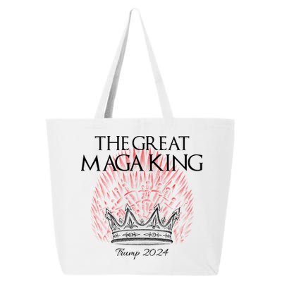 The Great MAGA King Crown USA Parody Trump 2024 Anti Biden 25L Jumbo Tote