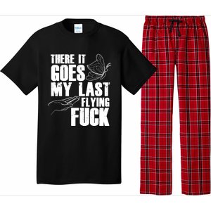 There Goes My Last Flying Fuck Butterfly Gift Funny Sarcastic Gift Pajama Set