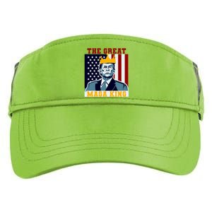 The Great MAGA King Ultra MAGA Trump Anti Biden USA Adult Drive Performance Visor