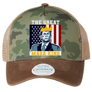 The Great MAGA King Ultra MAGA Trump Anti Biden USA Legacy Tie Dye Trucker Hat