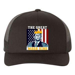 The Great MAGA King Ultra MAGA Trump Anti Biden USA Yupoong Adult 5-Panel Trucker Hat