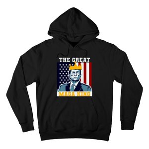 The Great MAGA King Ultra MAGA Trump Anti Biden USA Hoodie