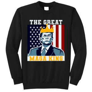 The Great MAGA King Ultra MAGA Trump Anti Biden USA Sweatshirt