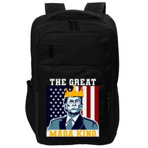 The Great MAGA King Ultra MAGA Trump Anti Biden USA Impact Tech Backpack