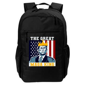 The Great MAGA King Ultra MAGA Trump Anti Biden USA Daily Commute Backpack