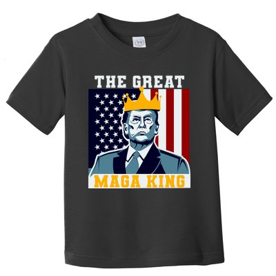 The Great MAGA King Ultra MAGA Trump Anti Biden USA Toddler T-Shirt