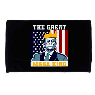 The Great MAGA King Ultra MAGA Trump Anti Biden USA Microfiber Hand Towel