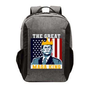 The Great MAGA King Ultra MAGA Trump Anti Biden USA Vector Backpack