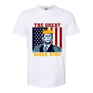 The Great MAGA King Ultra MAGA Trump Anti Biden USA Softstyle CVC T-Shirt