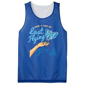 There Goes My Last Flying Fuck Butterfly Meme Gift Mesh Reversible Basketball Jersey Tank