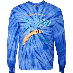 There Goes My Last Flying Fuck Butterfly Meme Gift Tie-Dye Long Sleeve Shirt