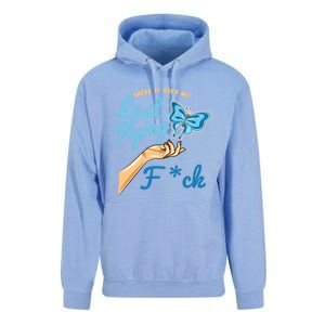 There Goes My Last Flying Fuck Butterfly Meme Gift Unisex Surf Hoodie