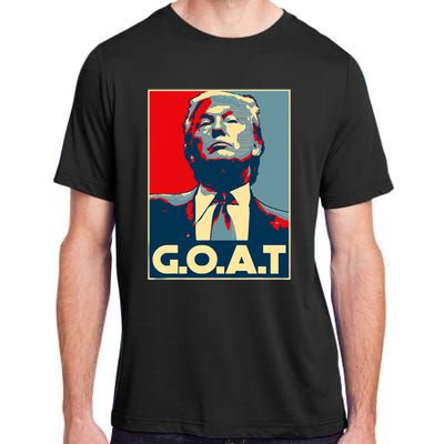 Trump Goat Middle Finger Election 2024 Republican Poster Adult ChromaSoft Performance T-Shirt