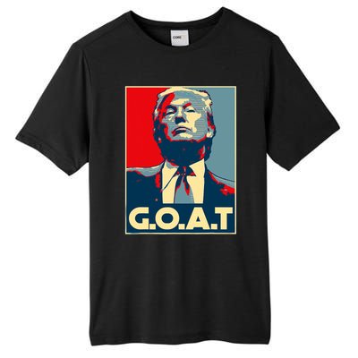 Trump Goat Middle Finger Election 2024 Republican Poster Tall Fusion ChromaSoft Performance T-Shirt