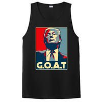 Trump Goat Middle Finger Election 2024 Republican Poster PosiCharge Competitor Tank