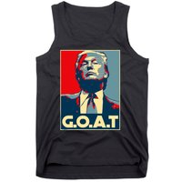 Trump Goat Middle Finger Election 2024 Republican Poster Tank Top