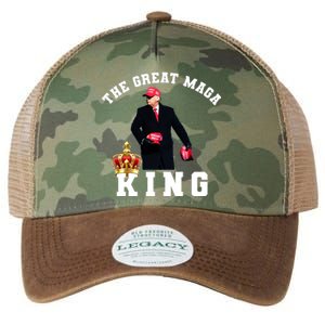 The Great MAGA King Trump 2024 USA Legacy Tie Dye Trucker Hat