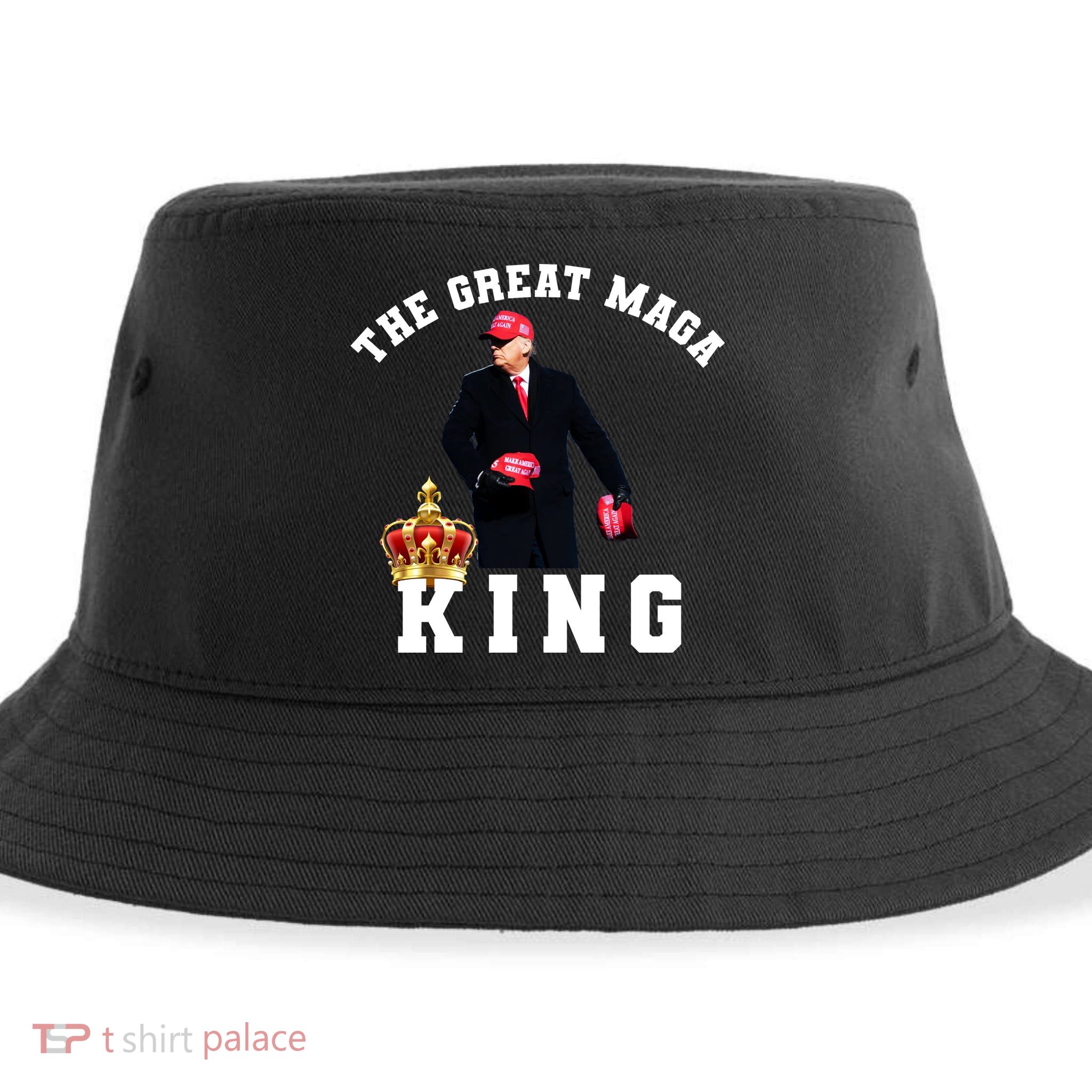 The Great MAGA King Trump 2024 USA Sustainable Bucket Hat