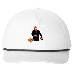 The Great MAGA King Trump 2024 USA Snapback Five-Panel Rope Hat