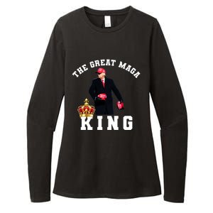 The Great MAGA King Trump 2024 USA Womens CVC Long Sleeve Shirt