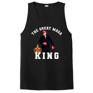 The Great MAGA King Trump 2024 USA PosiCharge Competitor Tank