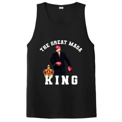 The Great MAGA King Trump 2024 USA PosiCharge Competitor Tank