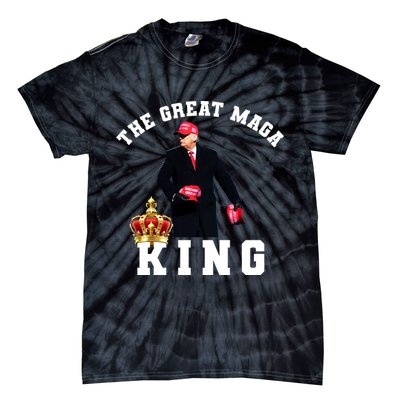 The Great MAGA King Trump 2024 USA Tie-Dye T-Shirt