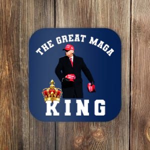 The Great MAGA King Trump 2024 USA Coaster