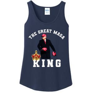 The Great MAGA King Trump 2024 USA Ladies Essential Tank