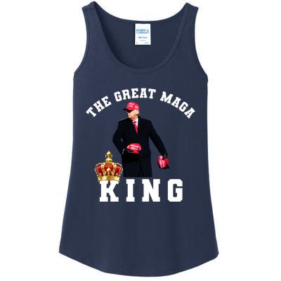 The Great MAGA King Trump 2024 USA Ladies Essential Tank