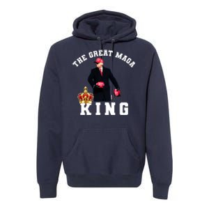 The Great MAGA King Trump 2024 USA Premium Hoodie