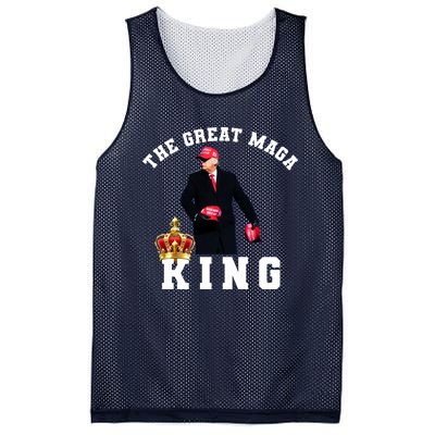 The Great MAGA King Trump 2024 USA Mesh Reversible Basketball Jersey Tank