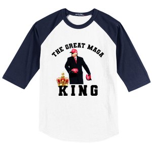 The Great MAGA King Trump 2024 USA Baseball Sleeve Shirt