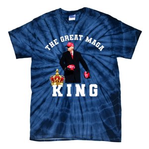 The Great MAGA King Trump 2024 USA Tie-Dye T-Shirt