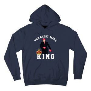 The Great MAGA King Trump 2024 USA Tall Hoodie