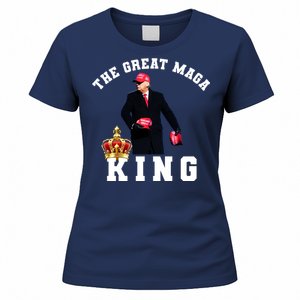 The Great MAGA King Trump 2024 USA Women's T-Shirt